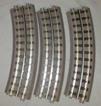 Mth 40-1042 Realtrax Tubular Rail O-42" Curve Section X3 O/027 Ga.. Fixed Price $12.00.