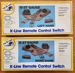 K-line K-276 & K-275 Remote Control Switches, Right Hand Left. Fixed Price $45.92.