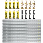 Vevor Track Tie Down Kit Rails 34PCS 5' Enclosed Cargo Trailer. Fixed Price $129.99.