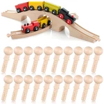 Hanaive 20 Pieces Replacement Pegs For Wooden Train Track 4.8MM Diameter Leng.... Fixed Price $10.53.