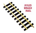 Usa Trains R81000 12" Brass Rail Straight Track (12). Fixed Price $115.44.