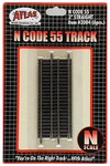 Atlas Scale Code 55 3" Straight 6-PACK Model Train Track. Fixed Price $5.49.