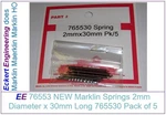 New 765530 Rklin Ho Coupler Springs, 30MM Long,, Pack Of. Fixed Price $16.71.