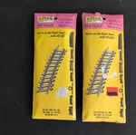 Atlas Ho Scale Curve Track 8-SECTIONS 18" Radius #34 1:87 Silver Black. Fixed Price $6.87.