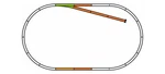 Piko 55311 Ho Roadbed A-track (set Of 9). Fixed Price $45.50.