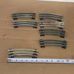 Lionel Gauge Half Track Sections With Black Ties 7 Curves Pcs. Fixed Price $35.00.
