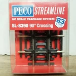 Code -- 90-DEGREE Crossing Peco Streamline SL-8390 Ho Scale. Fixed Price $32.95.