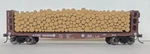 Atlas Ho Gsc Pulpwood Flat Atsf 92992 W/ Load Nos Metal Wheels Knuckle. Fixed Price $22.95.