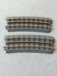Mth Realtrax O-54 Half Curve Section #40-1057 Tubular Rail Set Of 2 Ts. Fixed Price $9.99.