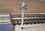 Osborn Transition Cross Bucks (wooden Kit) - Ho Scale Model Railroad Trackside. Fixed Price $7.29.