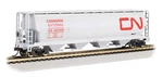 Bachmann 19113 Scale 4 Bay Covered Hopper Canadian National Cn. Fixed Price $39.99.