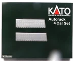 Scale Kato 106-5510 Canadian Pacific Cp Aluminum Enclosed Auto Rack 4-PACK. Fixed Price $106.23.