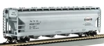 56' Acf Center-flow Covered Hopper, New York Central BAC-17523. Fixed Price $37.99.