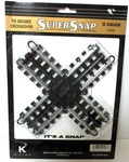 K-line Gauge Supersnap 90 Degree Crossover Track Section K-0760 New. Fixed Price $16.95.