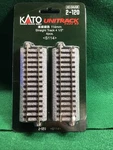 Kato 2-120 Ho Unitrack 114MM 1/2IN Straight 4PCS. Fixed Price $10.00.