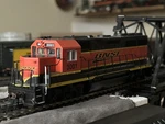 Bachmann Ho Scale Bnsf H3 GP40-2R 3001 (runs) & Rear Cupola Caboose. Fixed Price $79.00.