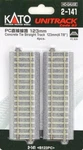 Ho Scale Kato Unitrack 2-141 4-7/8" Straight W/concrete Ties Pkg (4). Fixed Price $11.90.