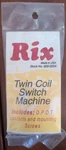 Rix Ho Scale Twin Coil Switch Machine #628-0004 Contact Pnt New/mint. Fixed Price $8.95.