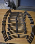 Lot Of 12 Lionel Gauge Curved 3 Train Track Post War. Fixed Price $18.99.