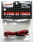 Scale Atlas 2092 Code 55 Terminal Rail Joiners 1 Pr. Fixed Price $6.95.