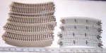 55 X Vintage 5100 Marklin Ho/ooo Curved 30 R=360 Full Section 3-RAIL Track. Fixed Price $105.95.