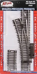 Atlas #542 Left Manual Snap Switch - 18" Radius Turnout Ho Code 83 Rails. Fixed Price $26.95.