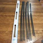 5 Pieces Life Like Curvable Ho Flex Train Railroad Track 36" Brass Model Power. Fixed Price $22.00.