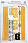 Microscale Decal Ho #87-1076 Burlington Northern Santa Fe (bnsf) Ge Diesels. Fixed Price $7.50.