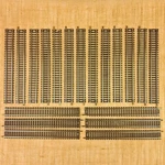 Ho Scale 9" Straight Track Brass (lot Of 18 Ahm + Unbranded Made In Italy). Fixed Price $13.75.