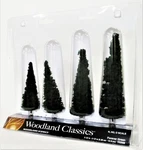 Woodland Classics Ready-made Trees TR3568 Forever Green 4/PKG. Fixed Price $14.44.
