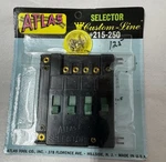 Atlas Track Selector #215-250 W/ Four On/off Switches (ho/n Scale). Fixed Price $11.99.