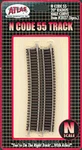 Atlas 2027 Scale Code 55 20" Radius Half Curved Track 6 Pack New Free Shipping. Fixed Price $7.00.