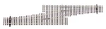 Walthers Ho Scale Code #5 Single Crossover Left Hand 948-83073. Fixed Price $56.73.