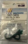 Walthers 942-3455 16 Volt Transparent Green Gow Light Bulb (pack Of 3). Fixed Price $8.40.