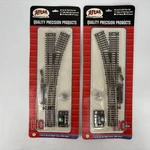 Atlas Ho Code 83 Nickel Silver 22" Radius Right & Left Hand Remote Snap-switch. Fixed Price $49.99.
