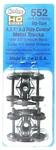 Ho Scale Kadee #552 Asf Ride Control 50 Ton Centering Truck W/33" Smooth Wheels. Fixed Price $13.29.