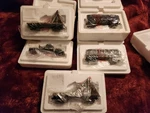 5 Hawthorne Village Civil War Armored Train Cars Parrott Battery Mortor Monitor. Fixed Price $189.00.