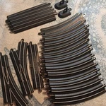Bachmann E-z Track Ho Analog Curve/straight Lot Of 26 W/ Switch, Bumper. Fixed Price $49.00.
