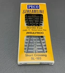 Peco SL-193 Code 75 Short Crossing, Insulfrog Nickel Silver Nip!. Fixed Price $22.98.