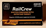 Rapido Trains Rail Crew Ho Scale Switch Machine With Rotating Target 320101 F/s. Fixed Price $17.39.