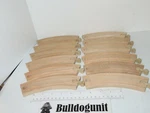 Lot Of 12 Curved Wood Train Track For Imaginarium Brio Thomas Toy. Fixed Price $17.95.