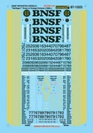 Microscale 87-1023 Ho Bnsf Heritage Scheme Diesels 1996+ Waterslide Decal. Fixed Price $6.99.