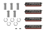 Kato 20-824 Curved Deck Girder Bridge Set R481-60 Red N Gauge. Fixed Price $38.07.