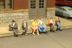 Bachmann Scene Scapes Seated Platform Passengers Ho Scale. Fixed Price $11.95.