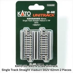 Kato 20-440 Scale Unitrack Single Straight Viaduct S62V 62MM Pieces. Fixed Price $20.00.