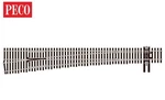 Nib Peco SL-8382 Turnout, 8TH Radius, Left Hand (insulfrog) Ho. Fixed Price $48.00.