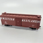Bachmann Silver Series 17037 Ho Western Maryland 40' Boxcar - Boxed, Excellent. Fixed Price $17.85.