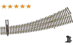 Walthers Ho Scale New Code Dc/dcc Left Curved Turnout 24/36 83067. Fixed Price $46.53.
