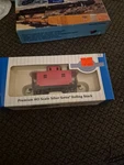 Ho Scale Bachmann Silver Series #18412 Painted, ( & ) Bobber Caboose. Fixed Price $28.00.
