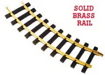 Usa Trains R81100 G 4' Diameter Brass Rail Curved Track Section (12). Fixed Price $97.80.